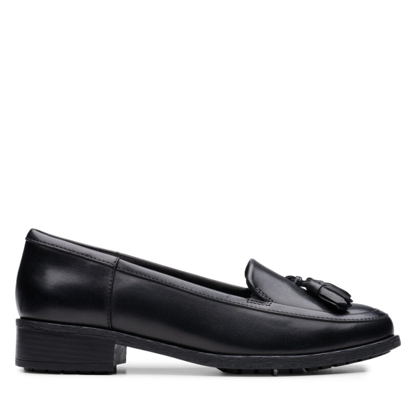 Лоуфъри Clarks Havisham Edge 26178703 Черен цвят на ниска цена