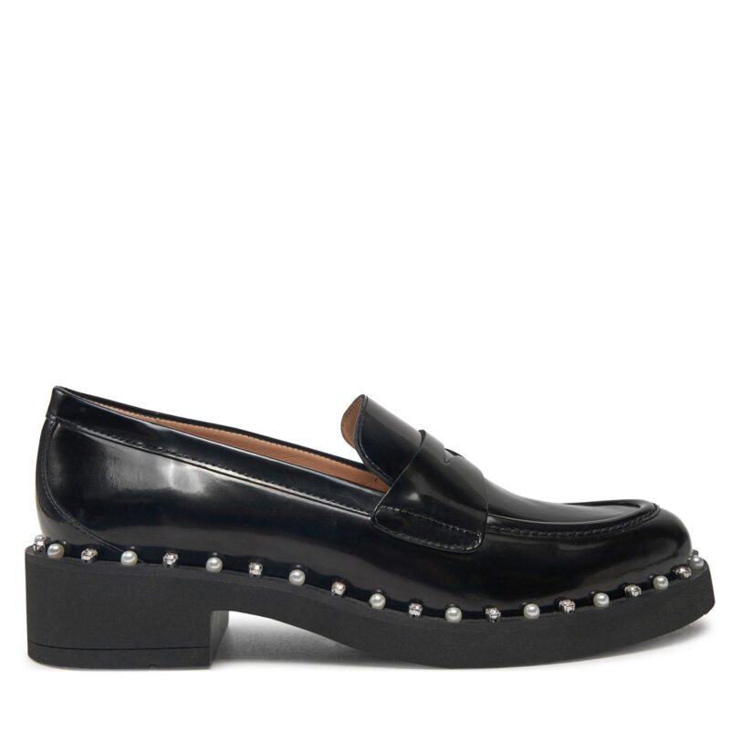 Лоуфъри Stuart Weitzman Reverie Loafer SK032 Черен цвят на ниска цена
