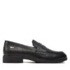 Лоуфъри Tommy Hilfiger Flag Leather Classic Loafer FW0FW08030 Черен цвят на ниска цена