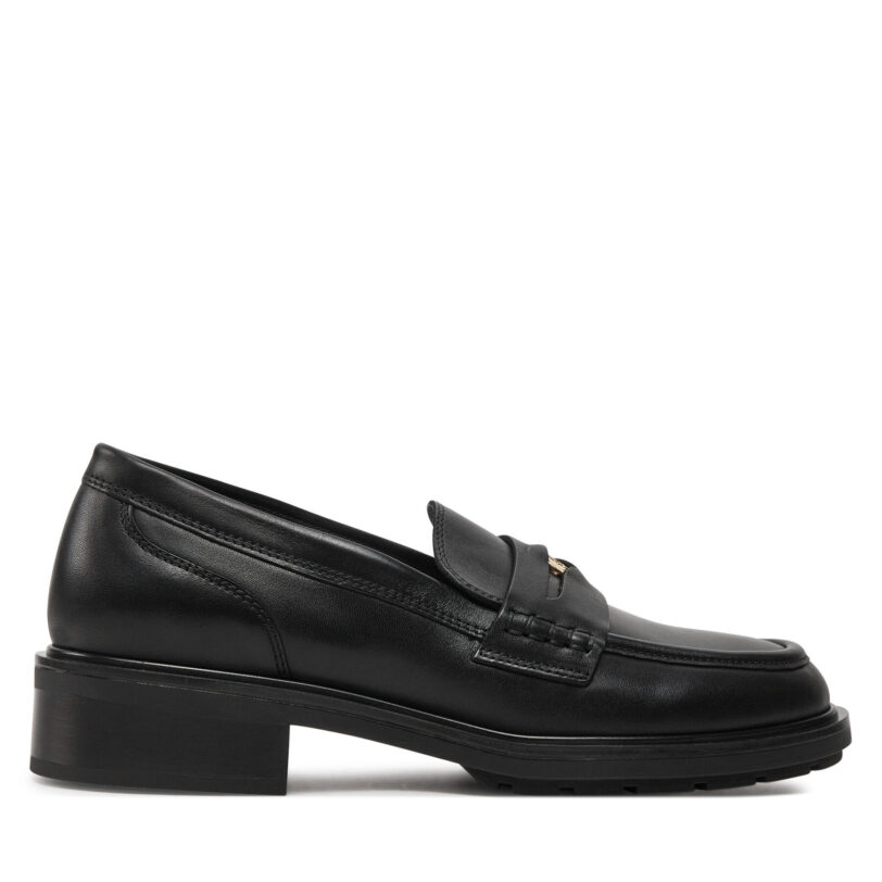 Лоуфъри Tommy Hilfiger Th Penny Loafer FW0FW08029 Черен цвят на ниска цена