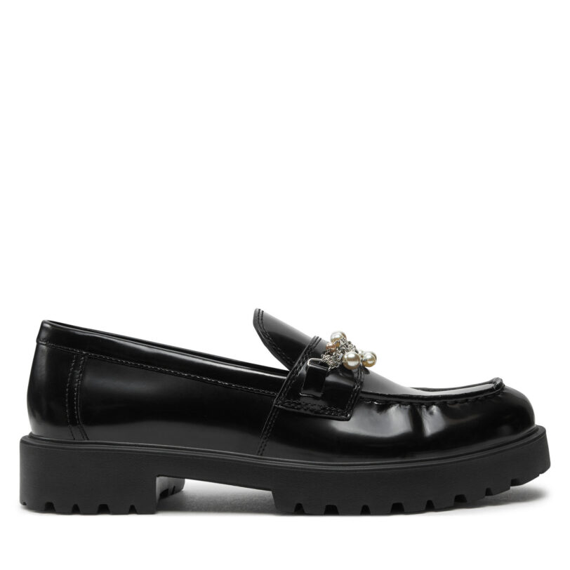 Лоуфъри Tory Burch Embellished Classic Lug Loafer 165828 Черен цвят на ниска цена