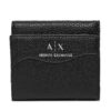 Малък дамски портфейл Armani Exchange 948530 CC783 00020 Черен цвят на ниска цена