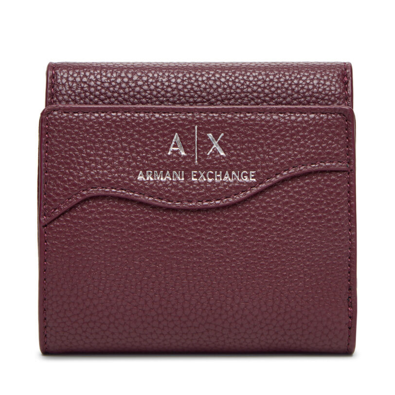 Малък дамски портфейл Armani Exchange 948530 CC783 UA343 Бордо цвят на ниска цена