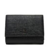 Малък дамски портфейл Calvin Klein Ck Daily Medium Trifold_Tex K60K612945 Черен цвят на ниска цена