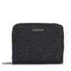 Малък дамски портфейл Calvin Klein Ck Must Md Z/A Wallet_Epi Mono K60K611932 Черен цвят на ниска цена