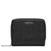 Малък дамски портфейл Calvin Klein Ck Must Z/A Wallet W/Flap Md K60K607432 Черен цвят на ниска цена