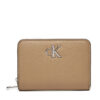 Малък дамски портфейл Calvin Klein K60K612740 Бежов цвят на ниска цена