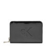 Малък дамски портфейл Calvin Klein K60K613059 Черен цвят на ниска цена