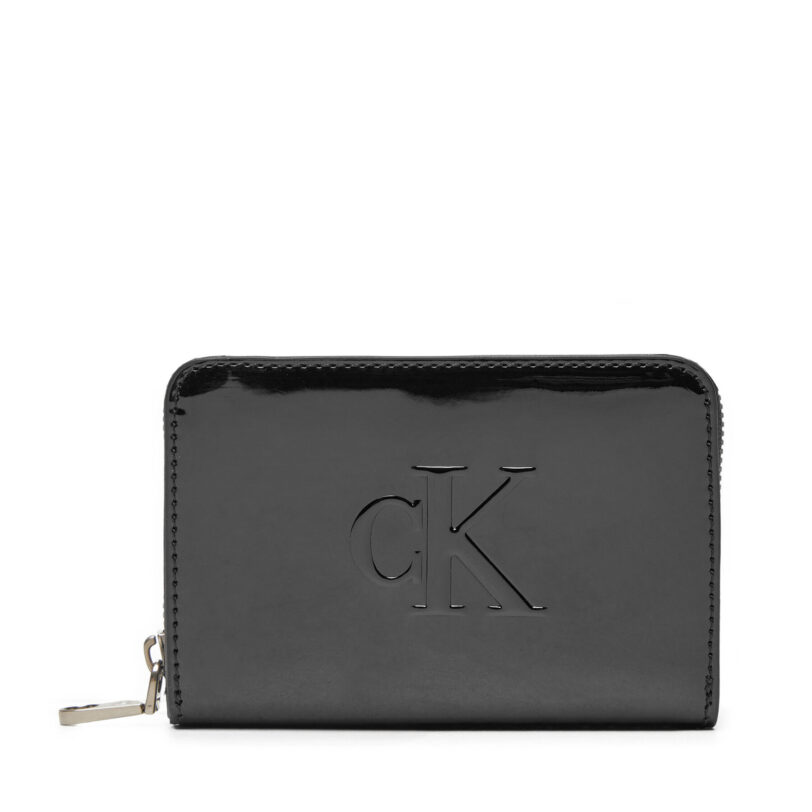 Малък дамски портфейл Calvin Klein K60K613059 Черен цвят на ниска цена