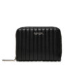 Малък дамски портфейл Calvin Klein Mini Line Quilt Md Zip Around K60K613064 Черен цвят на ниска цена