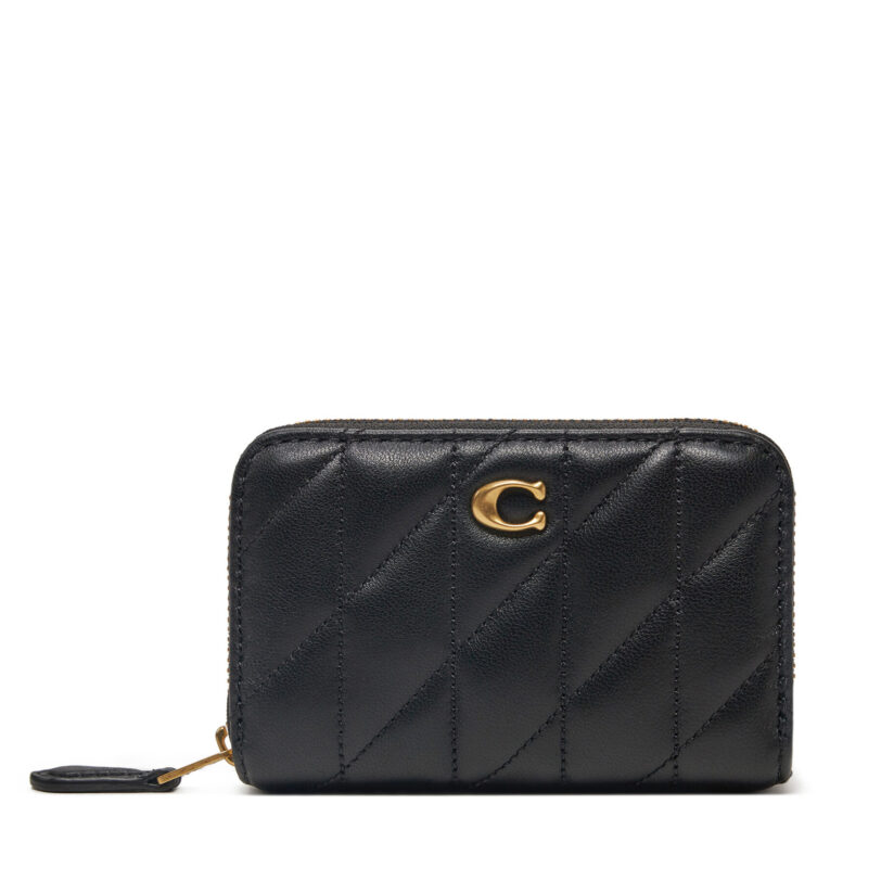 Малък дамски портфейл Coach CM505 Черен цвят на ниска цена