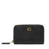 Малък дамски портфейл Coach CR551 Черен цвят на ниска цена