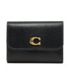 Малък дамски портфейл Coach CZ111 Черен цвят на ниска цена