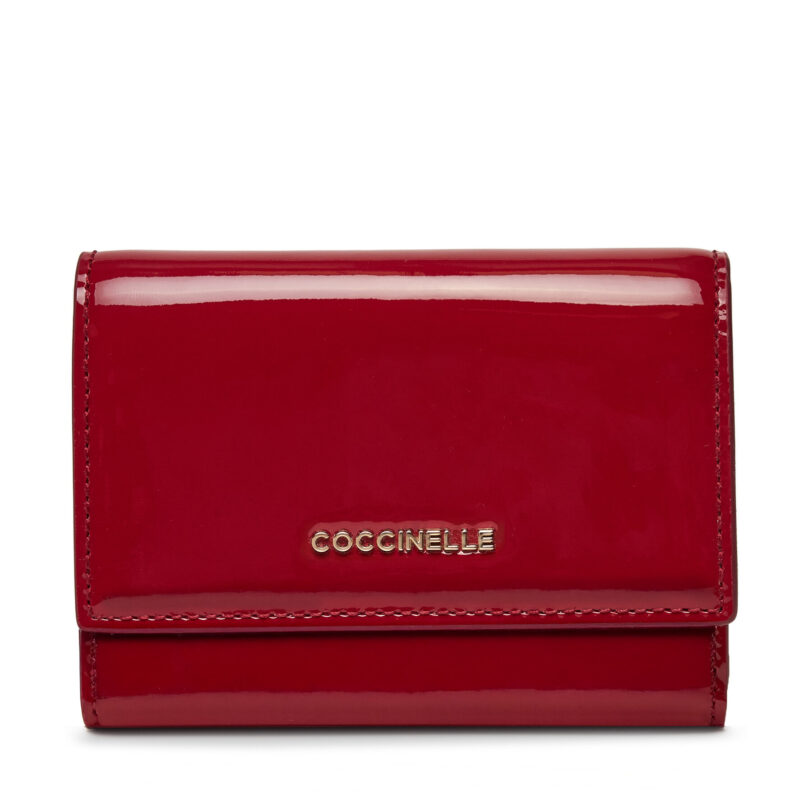 Малък дамски портфейл Coccinelle E2 SXC 11 F0 01 Бордо цвят на ниска цена