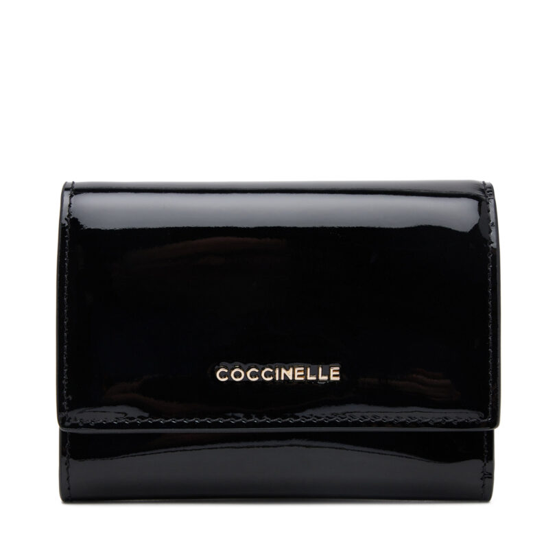 Малък дамски портфейл Coccinelle E2 SXC 11 F0 01 Черен цвят на ниска цена