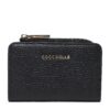 Малък дамски портфейл Coccinelle MW5 Metallic Soft E2 MW5 17 01 01 Черен цвят на ниска цена