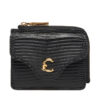 Малък дамски портфейл Coccinelle TBN Coccinelle C-Me Lizard E2 TBN 17 B6 01 Черен цвят на ниска цена