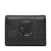 Малък дамски портфейл Coccinelle TBN Coccinelle C-Me Lizard E2 TQK 17 21 01 Черен цвят на ниска цена