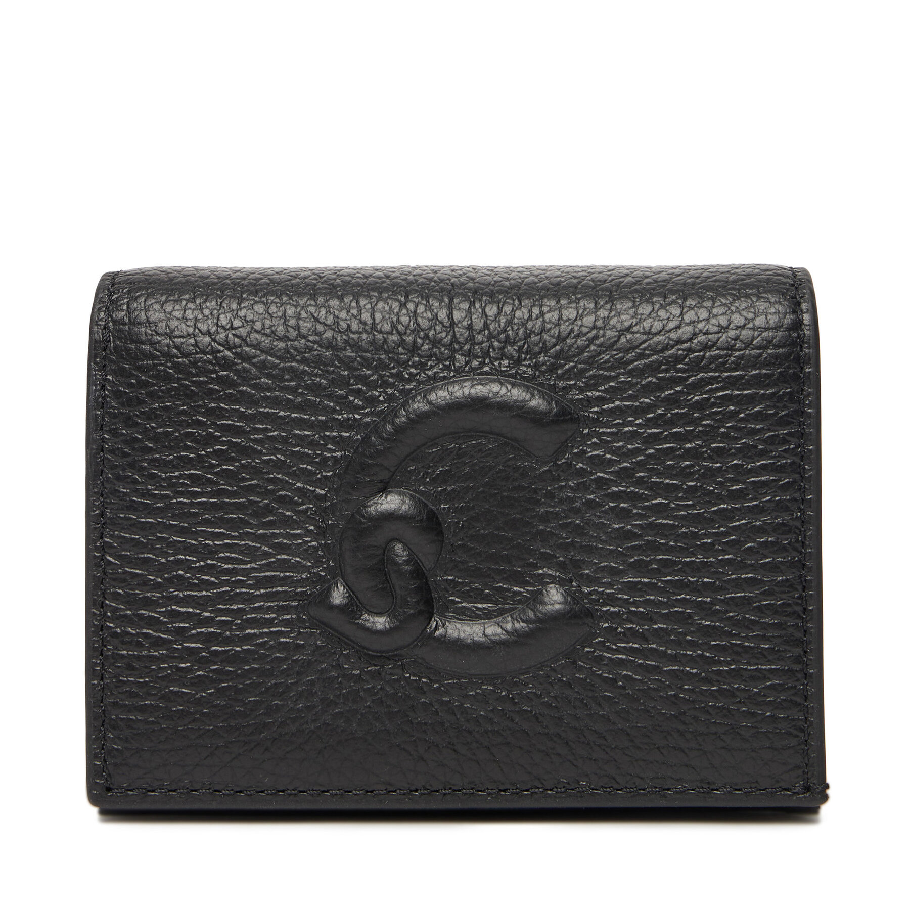 Малък дамски портфейл Coccinelle TBN Coccinelle C-Me Lizard E2 TQK 17 21 01 Черен цвят на ниска цена