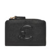 Малък дамски портфейл Coccinelle TQK Coccinelledulse Soft E2 TQK 17 01 01 Черен цвят на ниска цена
