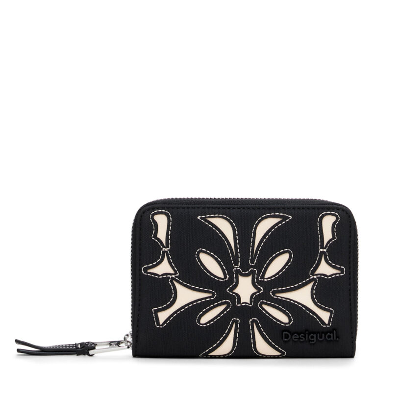 Малък дамски портфейл Desigual Sybilla Marisa 24WAYP08 Черен цвят на ниска цена