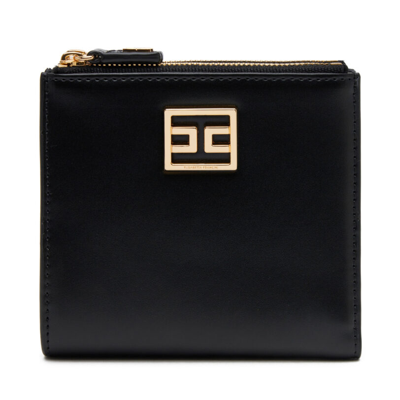Малък дамски портфейл Elisabetta Franchi PF01A51E2 110 Черен цвят на ниска цена