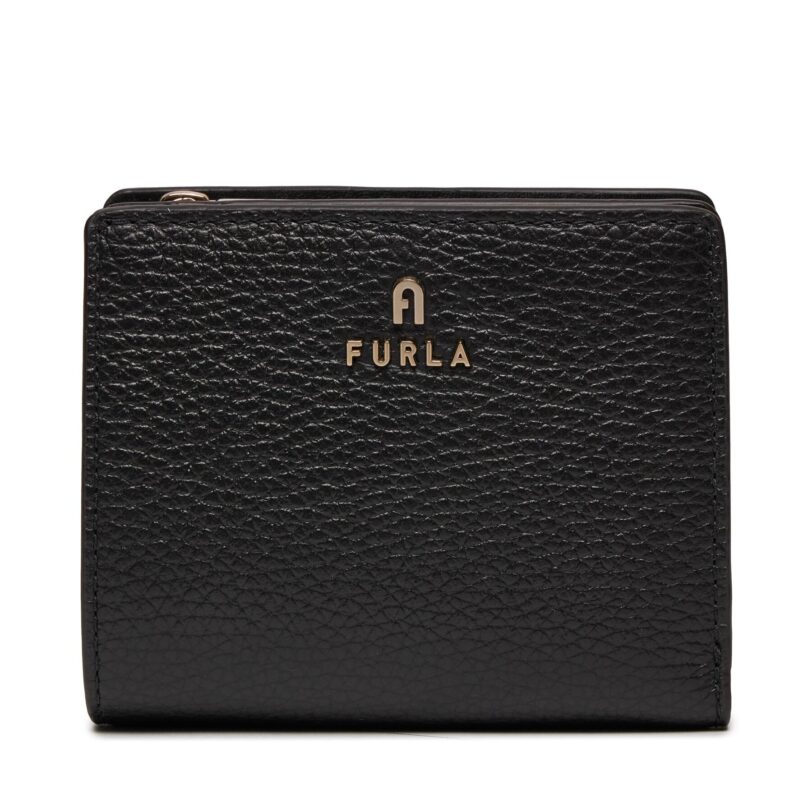 Малък дамски портфейл Furla Camelia S Compact Wallet WP00307-HSF000-O6000-1007 Черен цвят на ниска цена