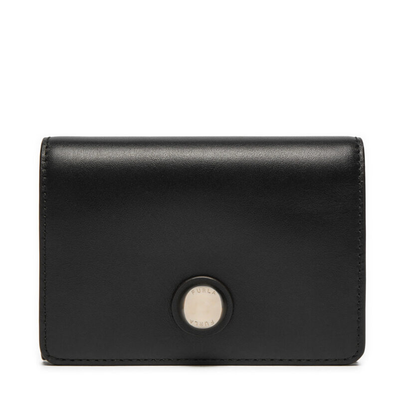 Малък дамски портфейл Furla Sfera M Compact Wallet WP00442 AX0733 O6000 Черен цвят на ниска цена