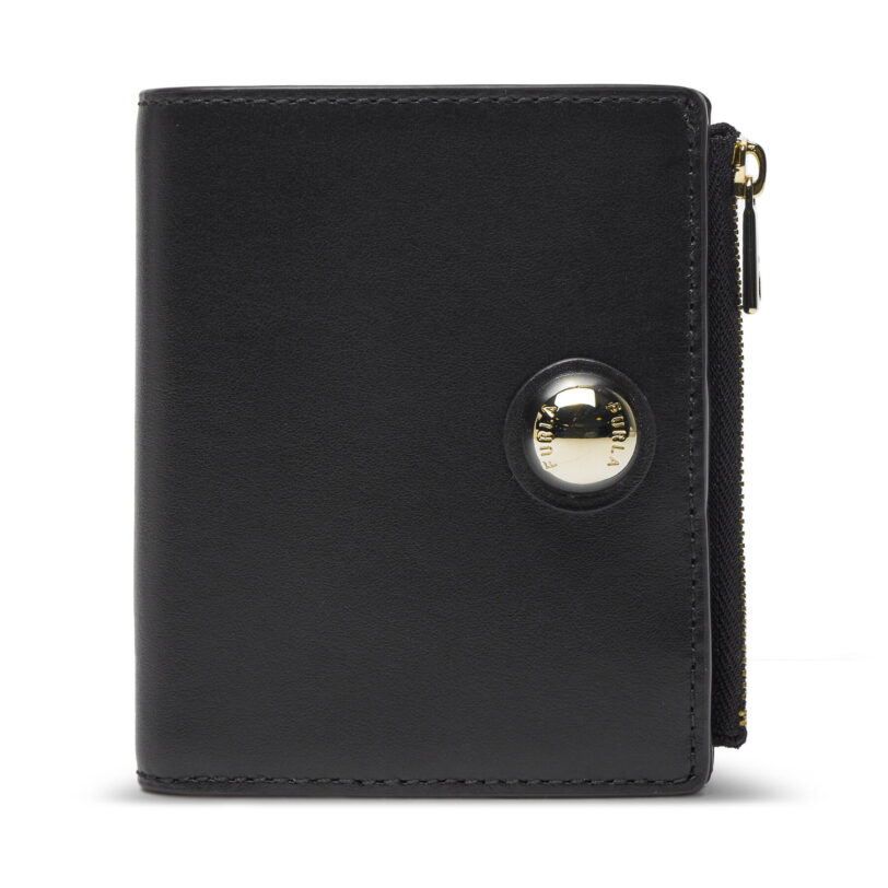 Малък дамски портфейл Furla Sfera WP00458 AX0733 Черен цвят на ниска цена