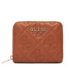 Малък дамски портфейл Guess Adelasia Slg SWQL96 58137 Кафяв цвят на ниска цена