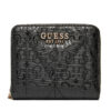 Малък дамски портфейл Guess Aldina Slg SWGG96 63137 Черен цвят на ниска цена