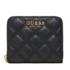 Малък дамски портфейл Guess Giully II Slg SWQG96 73137 Черен цвят на ниска цена