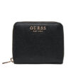 Малък дамски портфейл Guess Laurel II Slg SWZG74 59137 Черен цвят на ниска цена