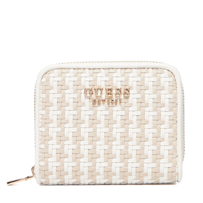 Малък дамски портфейл Guess Mirema Slg SWWG96 31137 Бял цвят на ниска цена