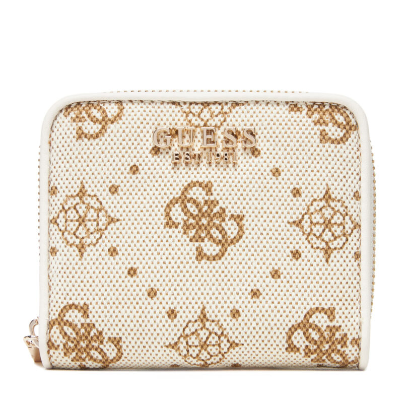 Малък дамски портфейл Guess Neda Slg SWCP96 54137 Бежов цвят на ниска цена
