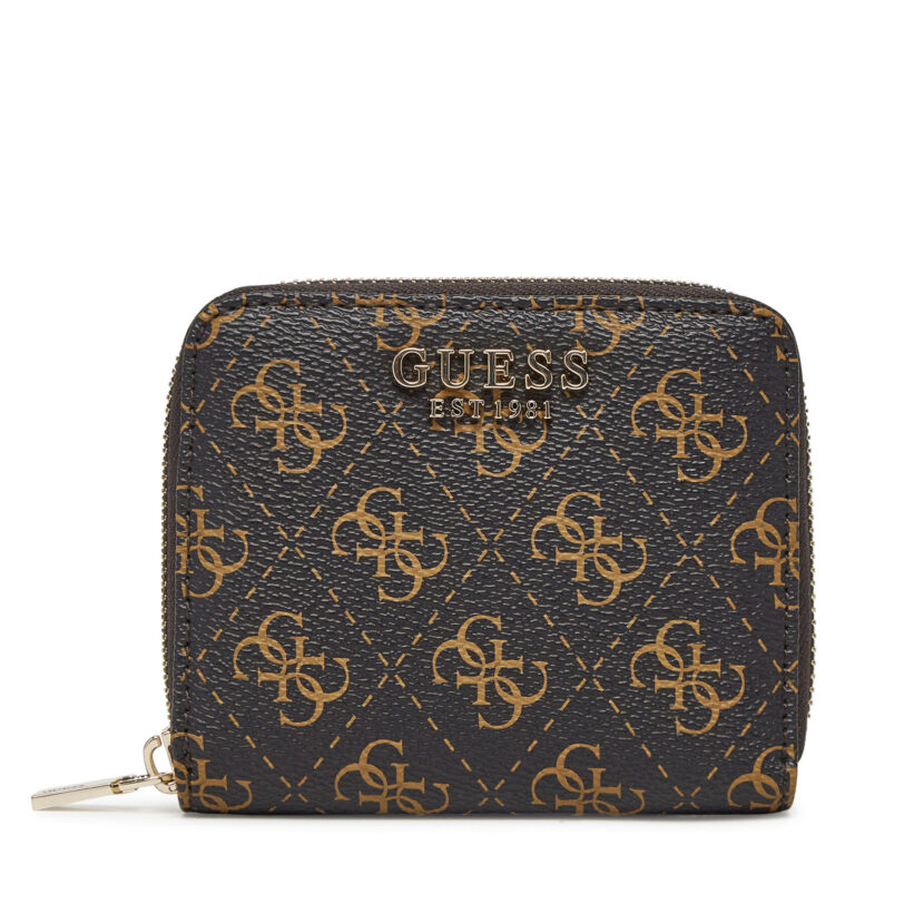 Малък дамски портфейл Guess SWQE85 00137 Кафяв цвят на ниска цена