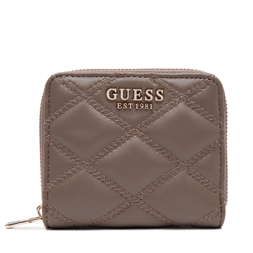 Малък дамски портфейл Guess SWQG96 32137 Кафяв цвят на ниска цена