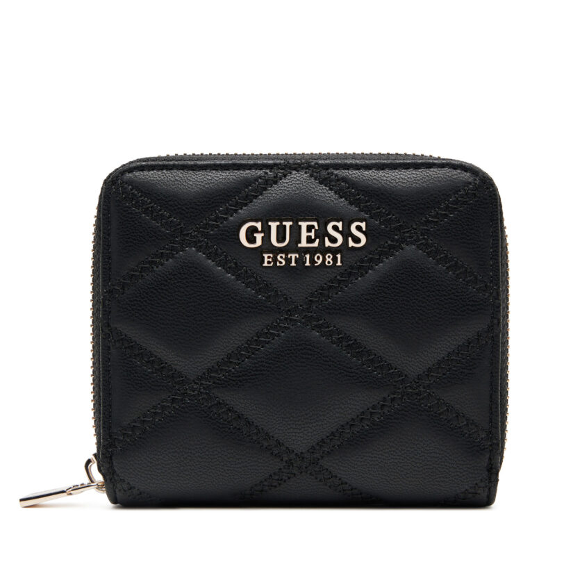 Малък дамски портфейл Guess SWQG96 32137 Черен цвят на ниска цена