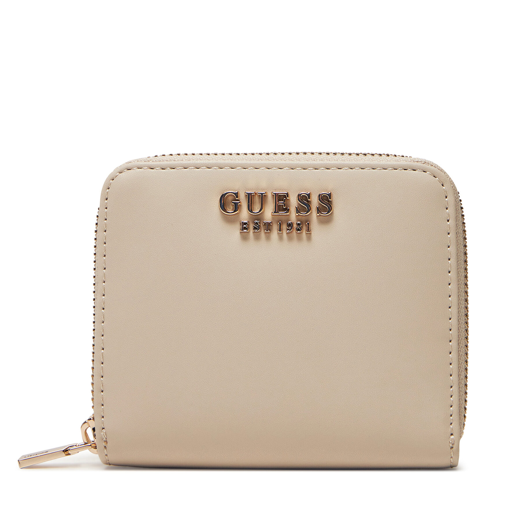 Малък дамски портфейл Guess SWVC85 00137 Екрю цвят на ниска цена