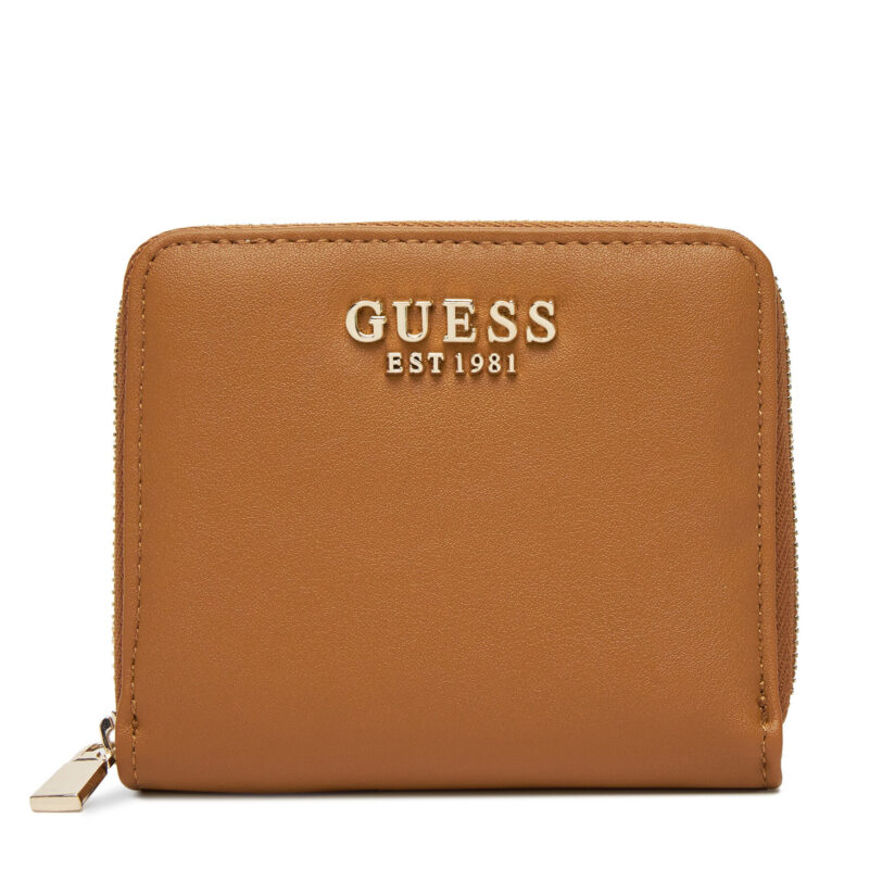 Малък дамски портфейл Guess Talent Slg SWNG96 69137 Кафяв цвят на ниска цена