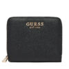 Малък дамски портфейл Guess Talent Slg SWNG96 69137 Черен цвят на ниска цена
