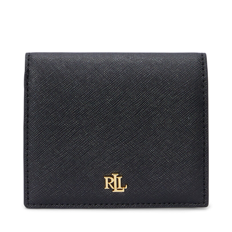 Малък дамски портфейл LAUREN RALPH LAUREN 432962112001 Черен цвят на ниска цена