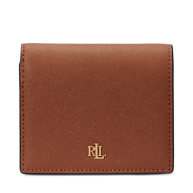 Малък дамски портфейл LAUREN RALPH LAUREN 432962112002 Кафяв цвят на ниска цена
