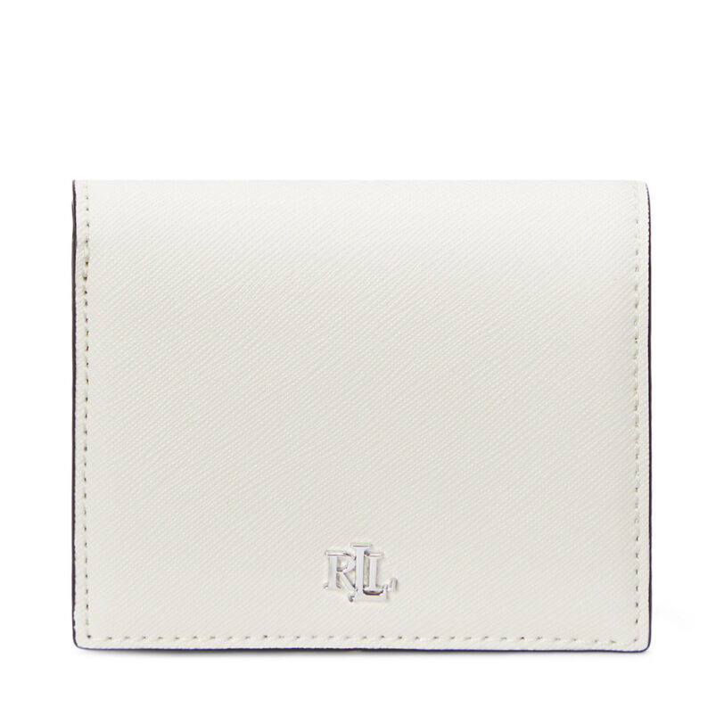 Малък дамски портфейл LAUREN RALPH LAUREN 432962112008 Бял цвят на ниска цена