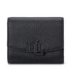 Малък дамски портфейл LAUREN RALPH LAUREN 432966782001 Черен цвят на ниска цена