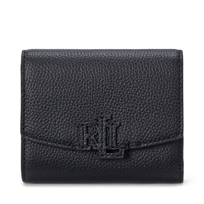 Малък дамски портфейл LAUREN RALPH LAUREN 432966782001 Черен цвят на ниска цена