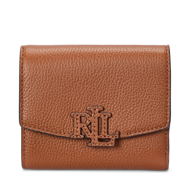 Малък дамски портфейл LAUREN RALPH LAUREN 432966782002 Кафяв цвят на ниска цена