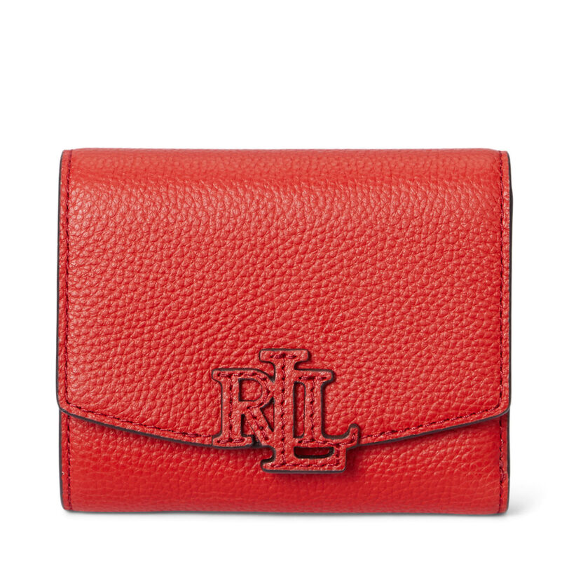 Малък дамски портфейл LAUREN RALPH LAUREN 432966782007 Червен цвят на ниска цена