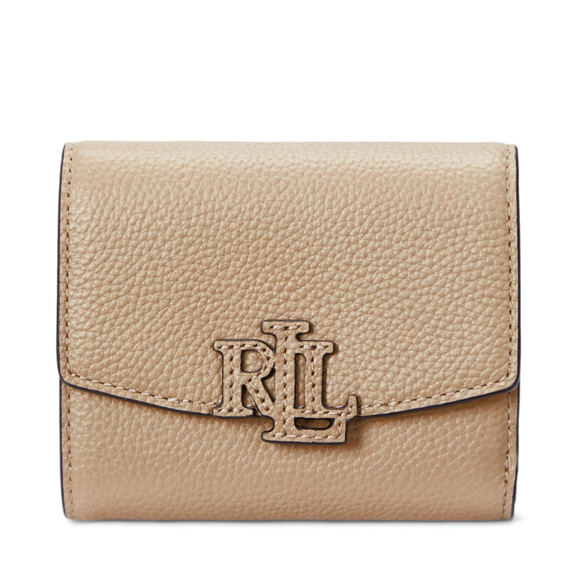 Малък дамски портфейл LAUREN RALPH LAUREN Cameryn 432966782005 Бежов цвят на ниска цена