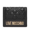 Малък дамски портфейл LOVE MOSCHINO JC5601PP1NLA0000 Черен цвят на ниска цена